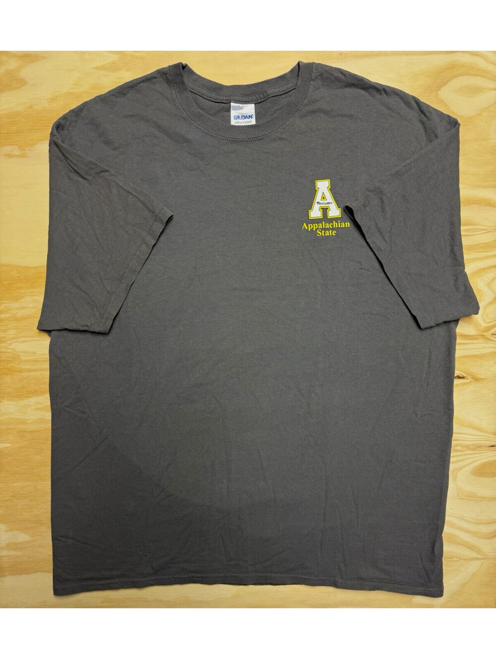 Gildan Appalachian State Mountaineers Gray Graphic T-Shirt Yellow White Size XL